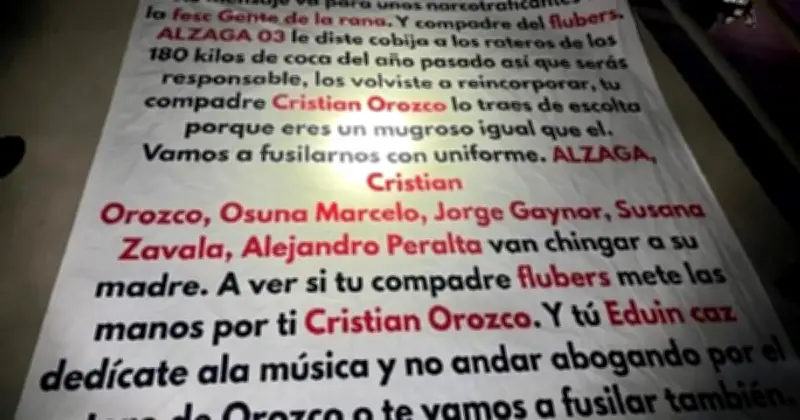 Narcomanta amenaza a Eduin Caz, vocalista de Grupo Firme, en Tijuana