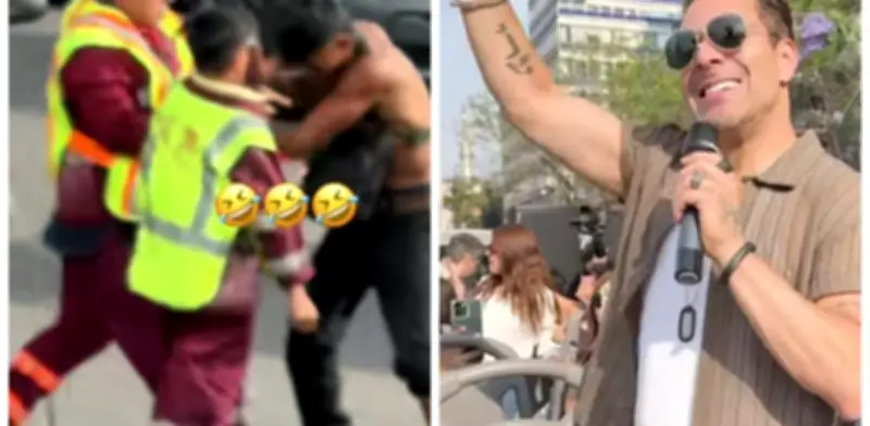 Omar Chaparro enfrenta pelea callejera durante promoción de su disco