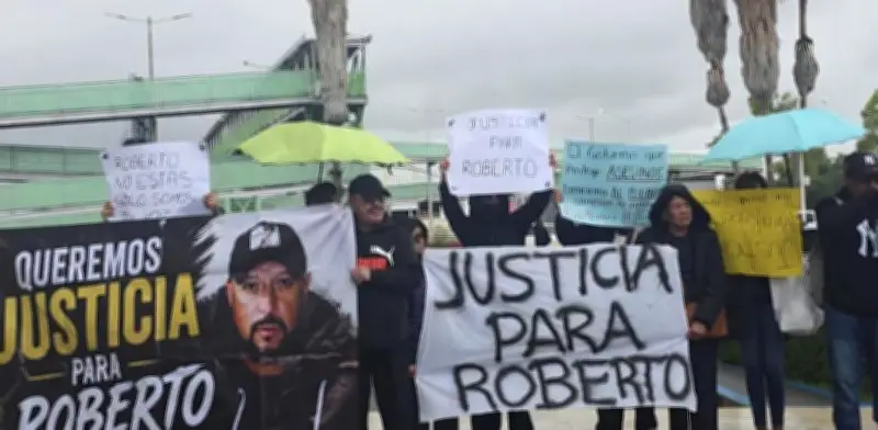 Protestan en Hidalgo por captura de asesino de guardia de seguridad