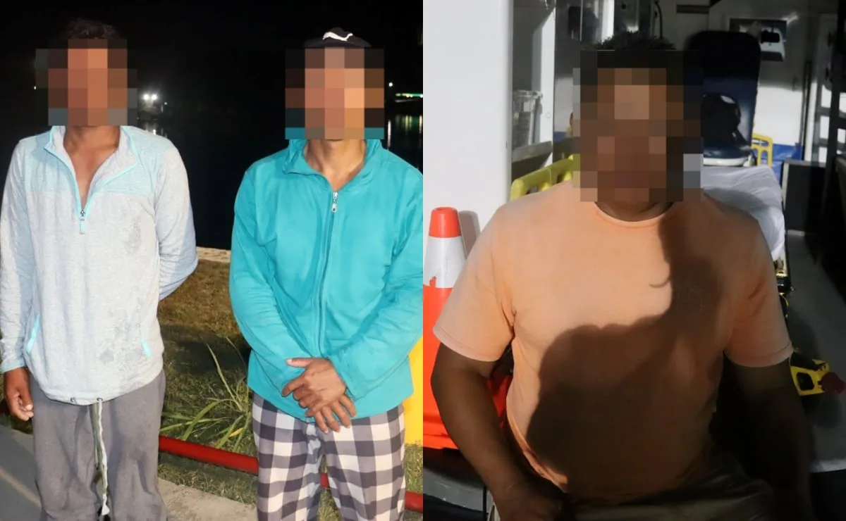 Semar rescata a tres extranjeros en costas de Puerto Chiapas y los entrega al INM