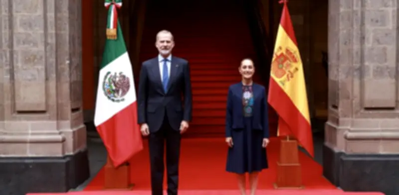 Sheinbaum califica de cordial reunión con rey Felipe VI; hablan de perdón histórico