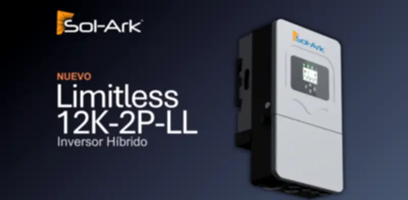 Sol-Ark lanza el inversor híbrido Limitless 12K-2P-LL con respaldo premium