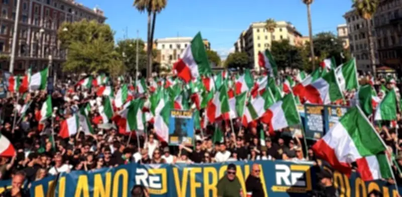 Ultraderechistas marchan en Roma exigiendo deportaciones masivas de migrantes