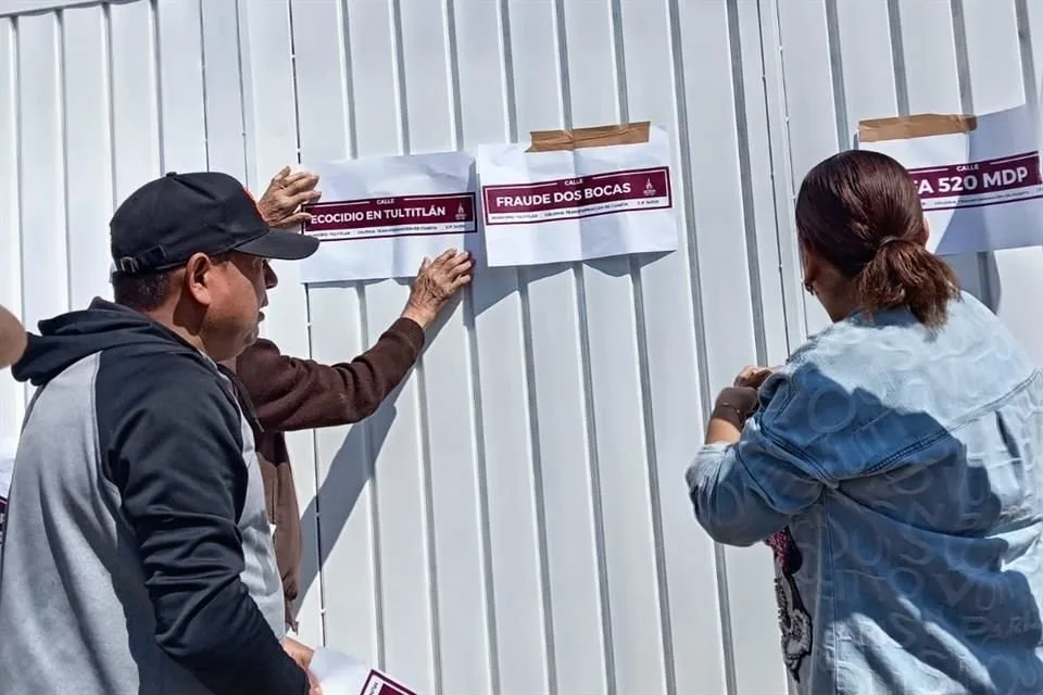 Vecinos renombran calles de la Colonia 4T en protesta