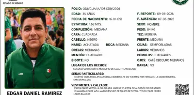 Buscan a Edgar Daniel Ramírez desaparecido en Cuautitlán Izcalli