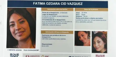 Buscan a Fátima Ozoara, desaparecida en Álvaro Obregón; tiene tatuaje de mariposa roja
