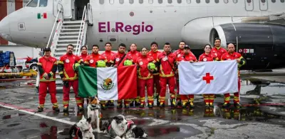 Cruz Roja Mexicana rescata con vida a persona atrapada 100 horas en Venezuela