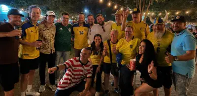 Invasión sueca en Monterrey: más de 500 aficionados para el debut mundialista