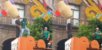 Joven cae de grúa en Fan Fest del Zócalo; sufre traumatismo craneoencefálico