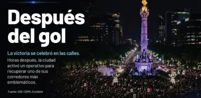 Limpieza masiva en Reforma tras celebración del triunfo de México en el Mundial 2026