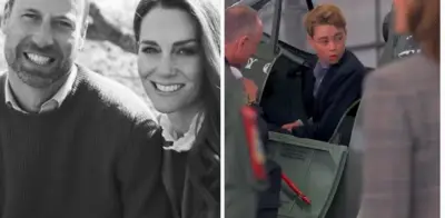 Príncipe George y Kate Middleton conmemoran el Día de las Fuerzas Armadas en RAF Coningsby