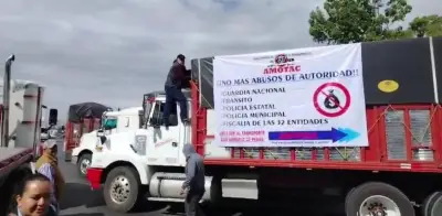 Transportistas bloquean accesos a CDMX; caos vial y afectaciones