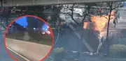 Captan escalofriante lamento en el Puente de la Concordia, CDMX, tras explosión de pipa