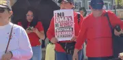 CNTE protesta en Pachuca por reforma al sistema de pensiones del ISSSTE