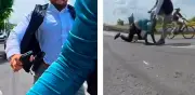 Conductor golpea brutalmente a ciclista en CDMX; ya hay denuncia
