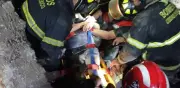 Derrumbe en la Roma deja una mujer lesionada y escombros