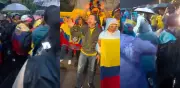 Lluvia apaga banderazo de Ecuador en CDMX previo al partido ante México