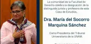 María del Socorro Marquina, nueva presidenta del Tribunal Universitario de la UNAM