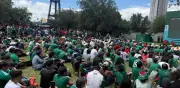 Miles celebran en el Fan Fest Monterrey triunfo de México sobre Sudáfrica