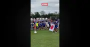 Niños japoneses conviven con la Selección de Japón en Monterrey
