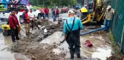 Reparan megafuga de agua potable en Iztapalapa, CDMX
