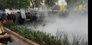 Riña y lluvia de piedras en Avenida del Imán, CDMX