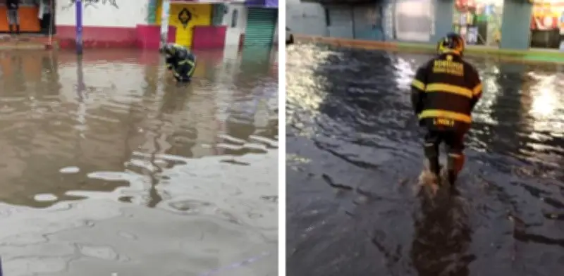 Fuerte aguacero con granizo impacta el poniente de la CDMX