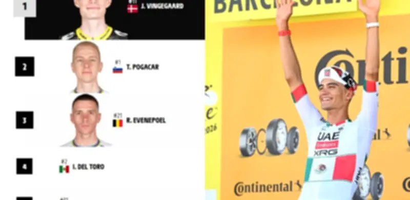 Isaac del Toro escala al cuarto lugar en la general del Tour de Francia 2026