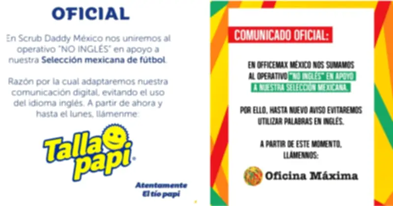 Marcas 'mexicanizan' su nombre en apoyo a Selección Mexicana ante Inglaterra
