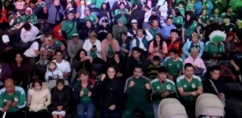 Sheinbaum desde Nezahualcóyotl: "¡Vamos, México!" antes del partido vs Inglaterra