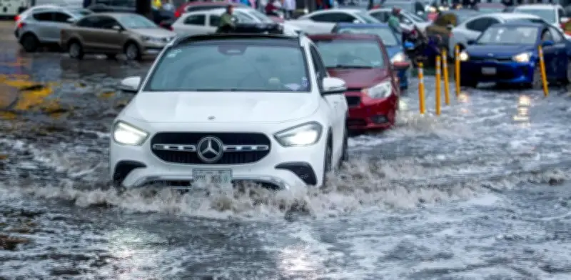 Tormenta en CDMX provoca inundaciones y caída de árboles; alertas naranja y amarilla