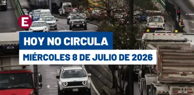 Hoy No Circula miércoles 8 julio 2026: vehículos restringidos en CDMX y Edomex