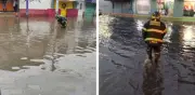 Fuerte aguacero con granizo impacta el poniente de la CDMX