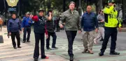 Pablo Vázquez supervisa operativo de seguridad en Reforma previo al México-Inglaterra